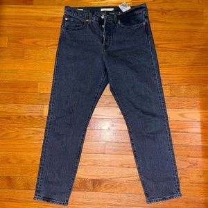 Practically new grey Levi Wedgie Straight Jeans